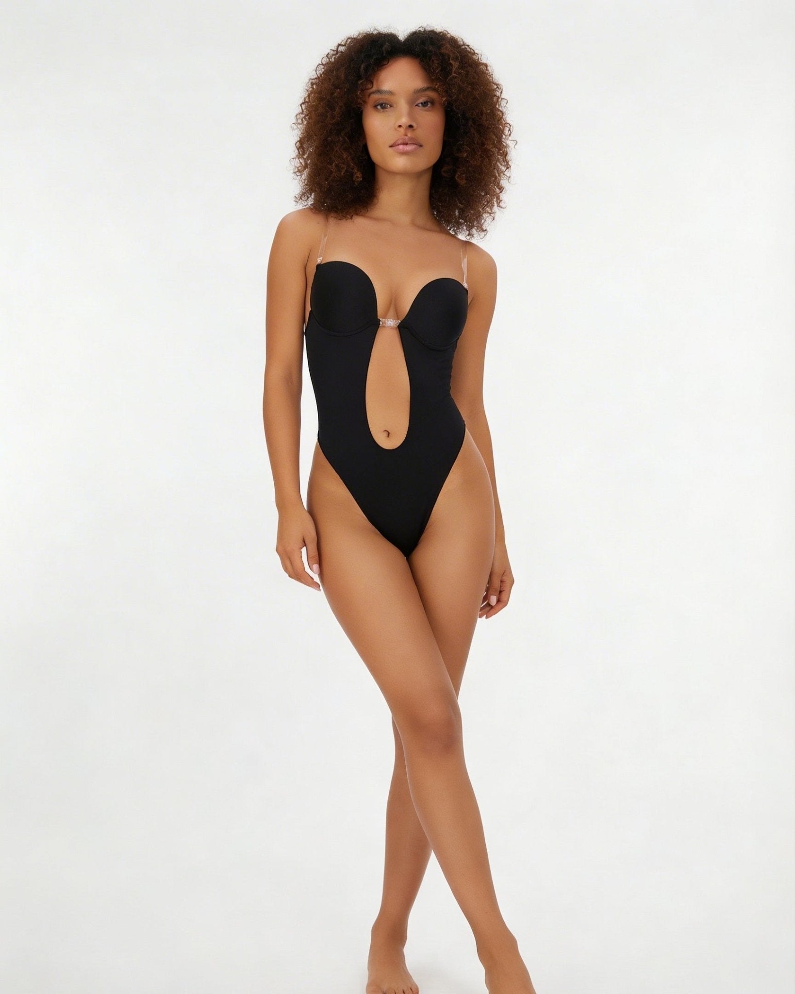 Backless Plunge Invisible Bodysuit - MARELIA
