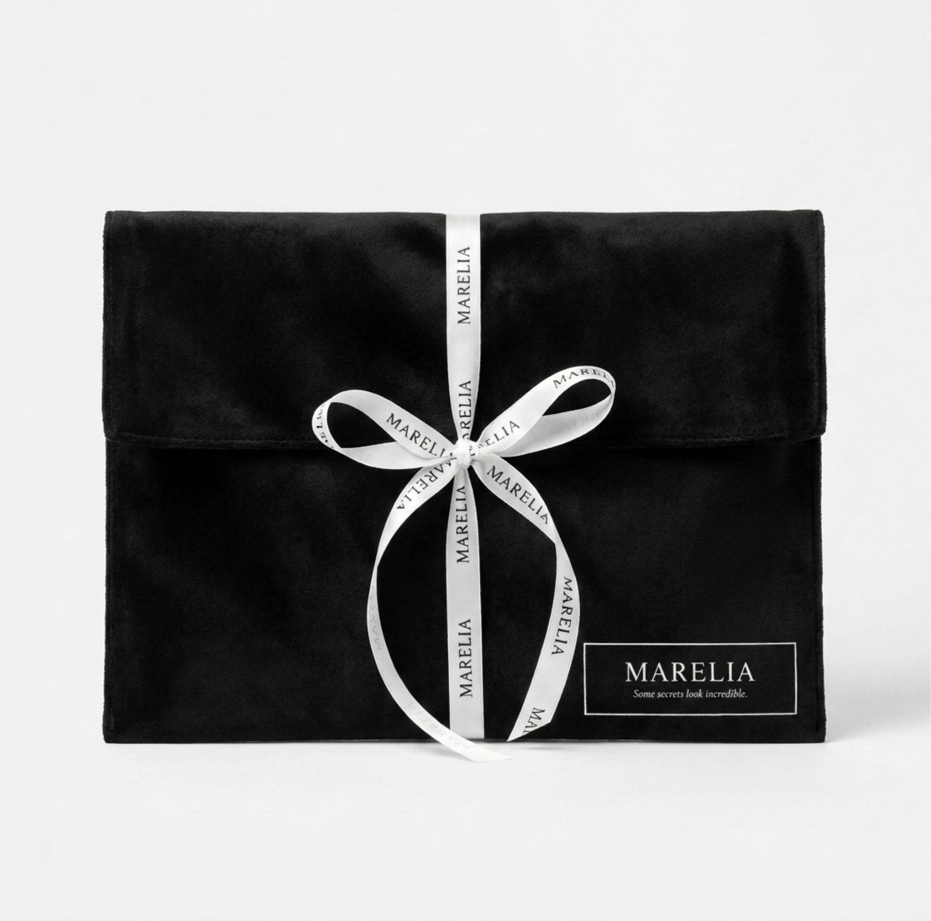 Black Marelia Velvet Gift Bag - MARELIA
