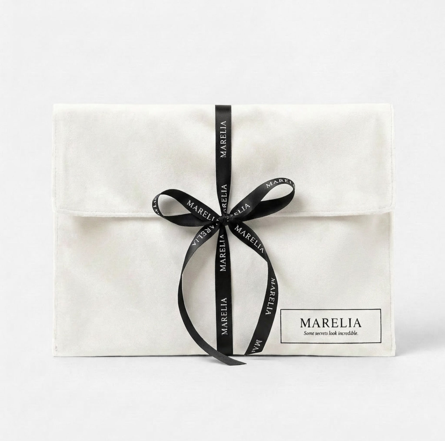 White Marelia Velvet Gift Bag - MARELIA
