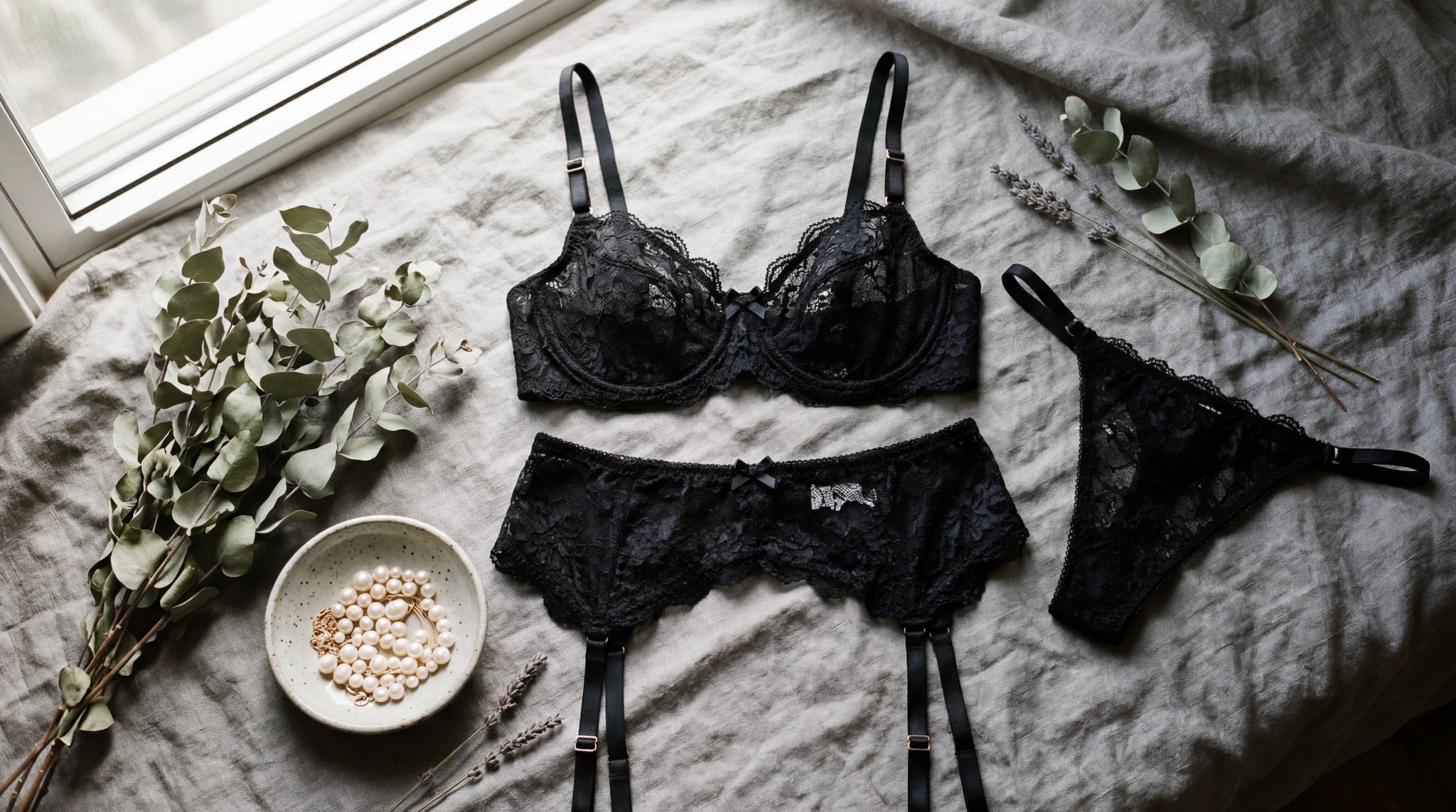 Marelia lingerie flat-lay photography