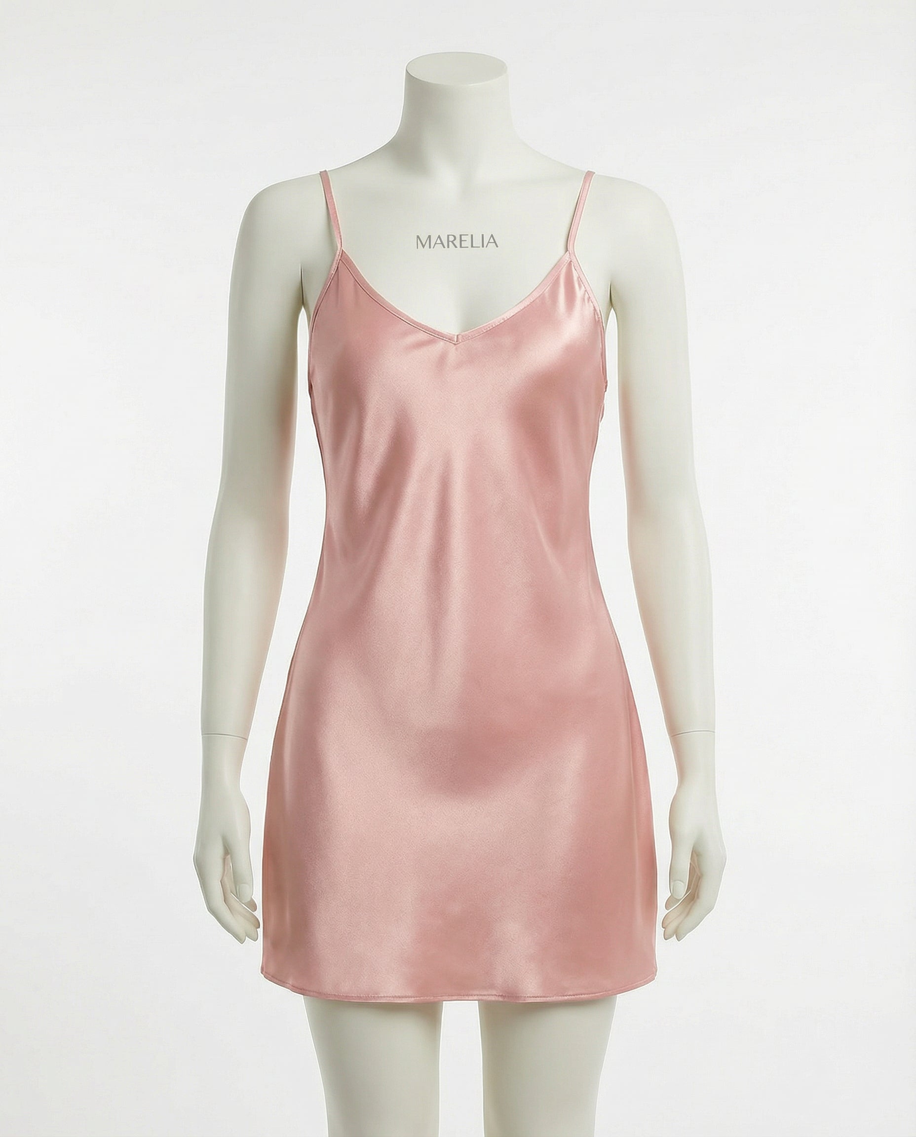 Marelia - V-Neck Slip Chemise With Adjustable Straps