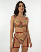 Floral Embroidered Lingerie Set - Marelia
