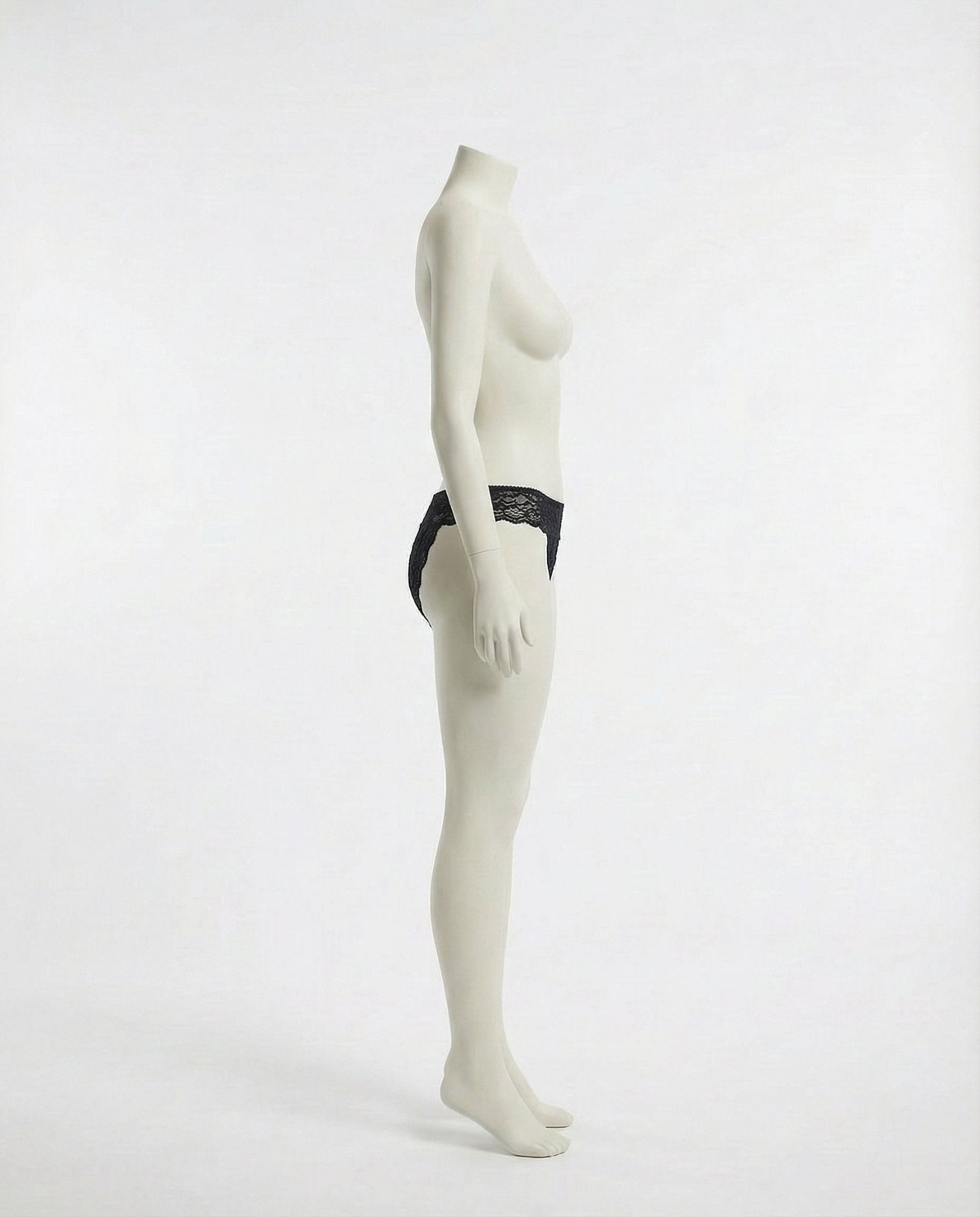 Black Marelia - Lace Open Crotch Brief