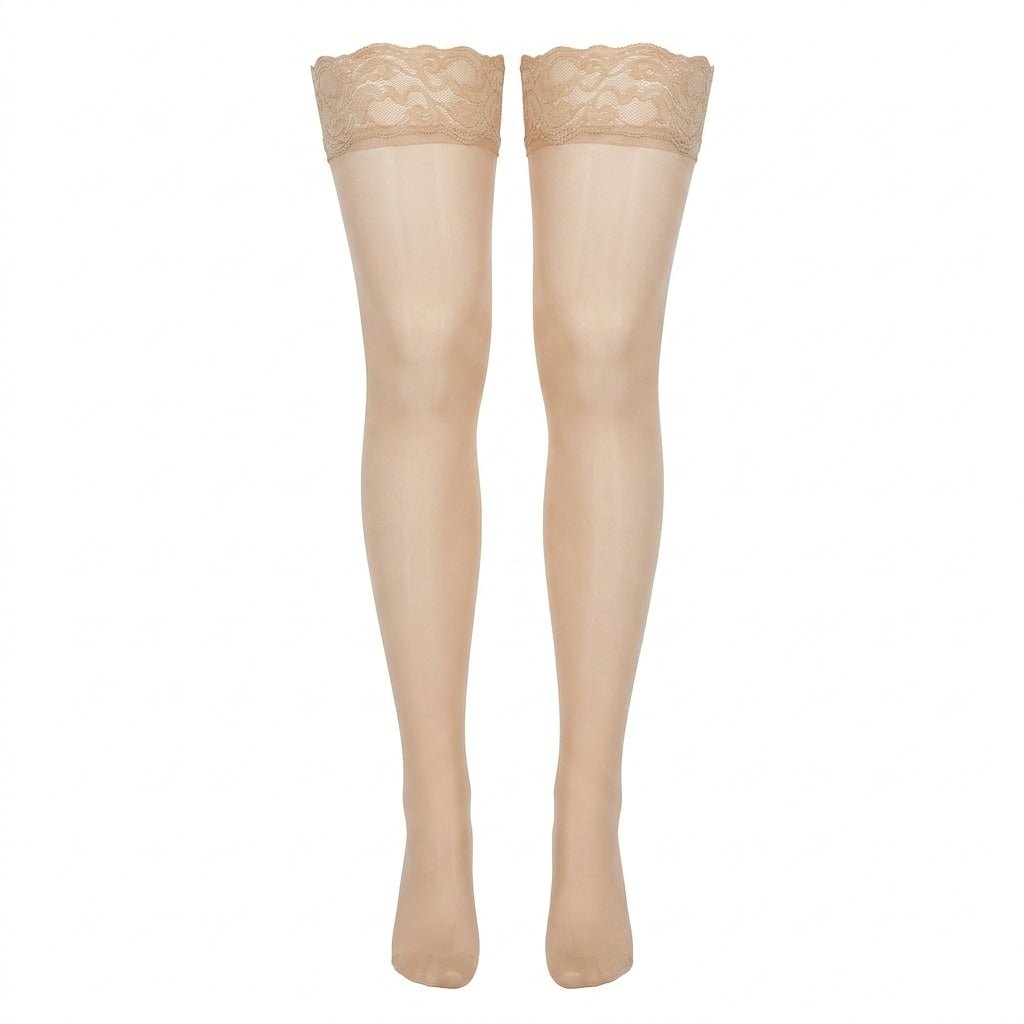 Lace Top Hold Up Stockings — Marelia
