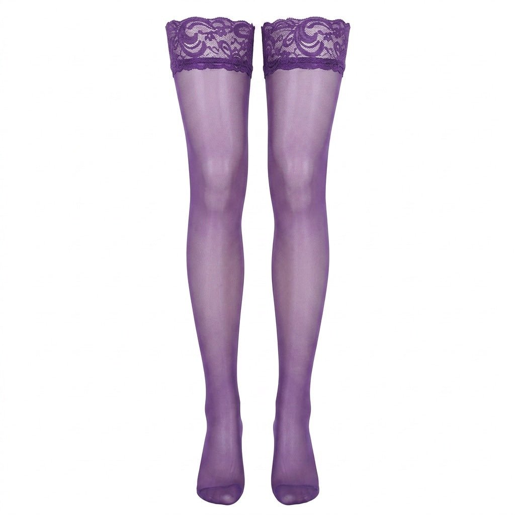 Lace Top Hold Up Stockings — Marelia