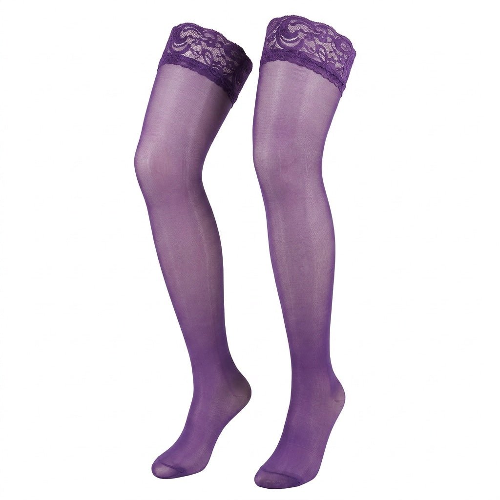 Lace Top Hold Up Stockings — Marelia