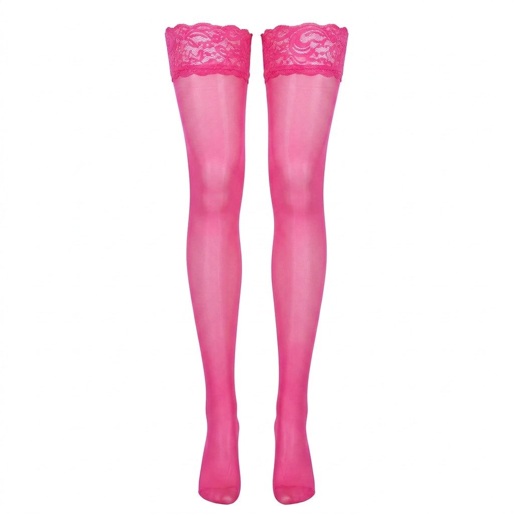 Lace Top Hold Up Stockings — Marelia